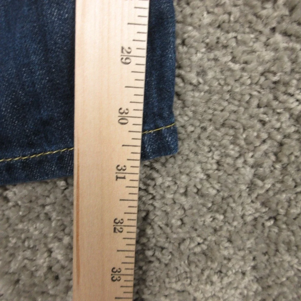 Levis Jeans Mens 38x32 Blue 569 Loose Straight Baggy Faded Stone Wash Denim Pant